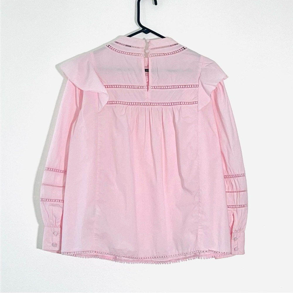 J.Crew Women’s Pink Ruffle Blouse - Picture 6 of 9